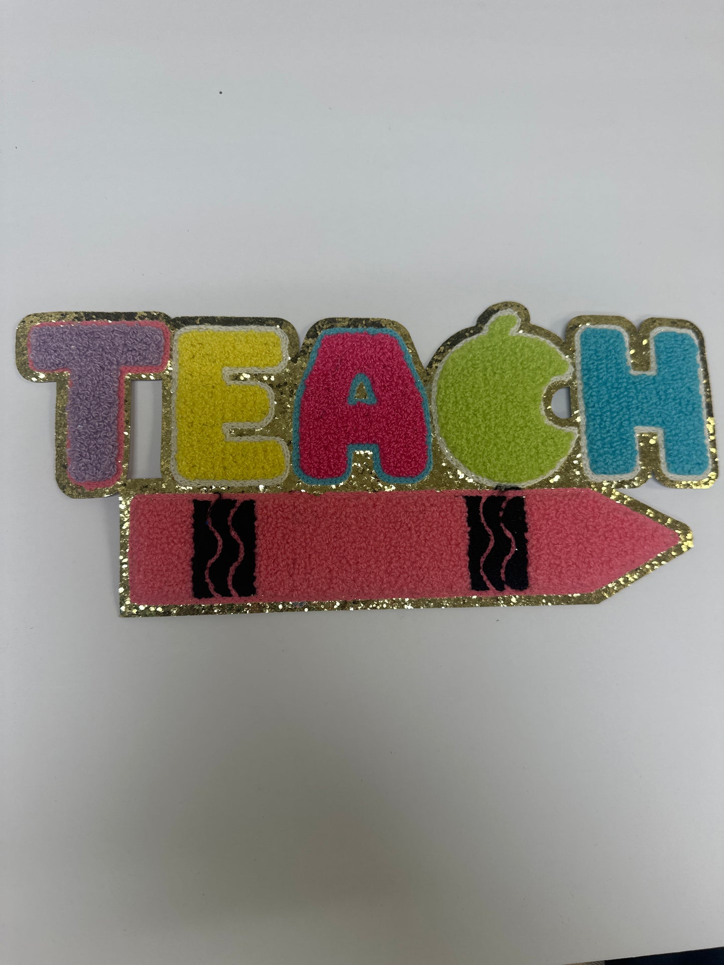 Teach iron on patch