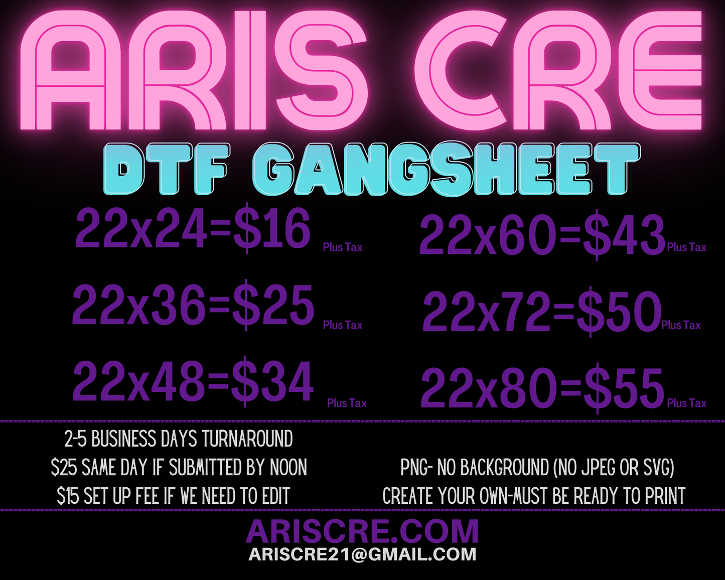 DTF Gang Sheet